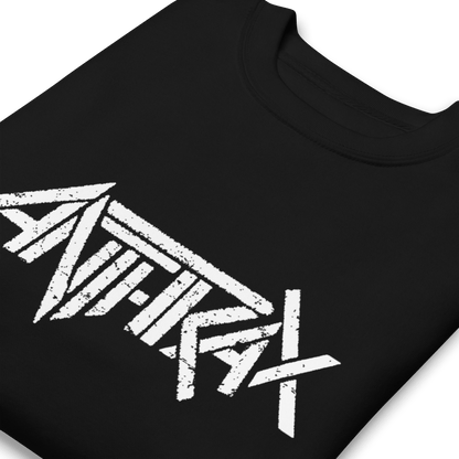 Anthrax White Core Logo Mens Sweatshirt Black
