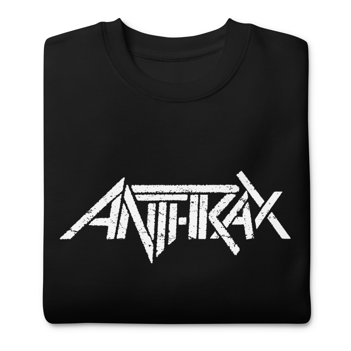 Anthrax White Core Logo Mens Sweatshirt Black