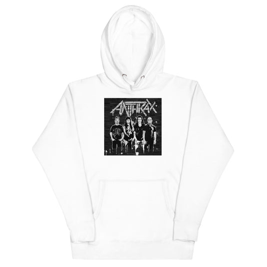 Anthrax With the Band Mens Hoodie White