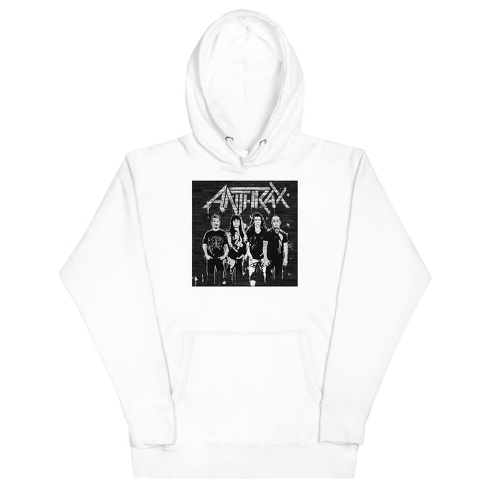 Anthrax With the Band Mens Hoodie White