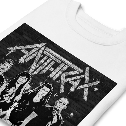 Anthrax With the Band Mens Sweatshirt White