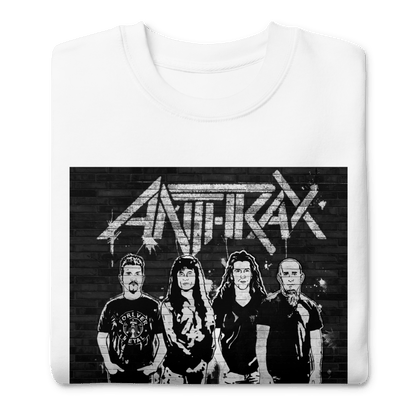 Anthrax With the Band Mens Sweatshirt White