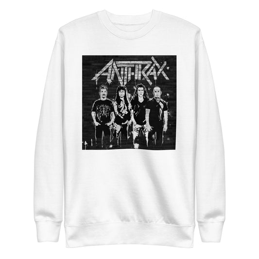 Anthrax With the Band Mens Sweatshirt White