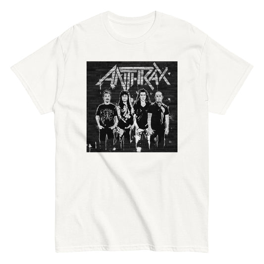 Anthrax With the Band Mens T Shirt White