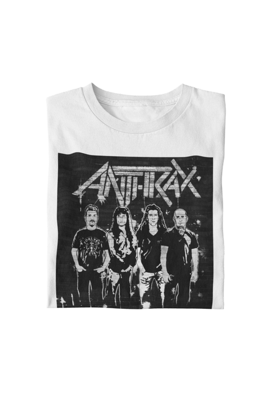 Anthrax With the Band Officially Licensed Mens T Shirt White