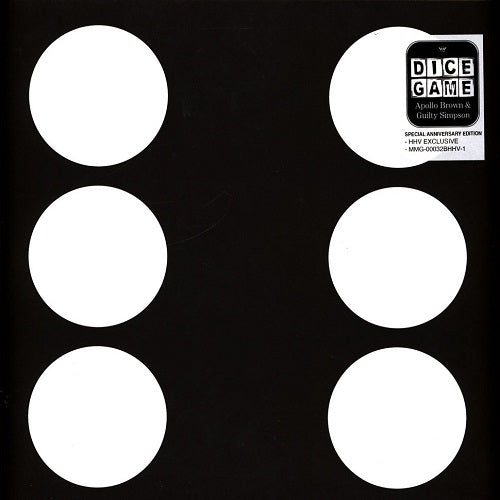 Apollo Brown & Guilty Simpson - Dice Game (Indie Exclusive, Black & White Splatter, Anniversary Edition) Vinyl Record