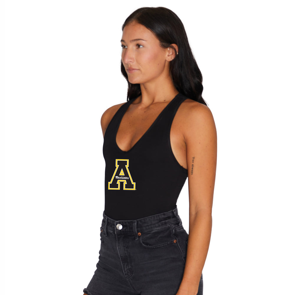 App State Black Womens Bodysuit Officially Licensed