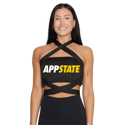 App State Black Multi Way Womens Bandeau Top Officially Licensed