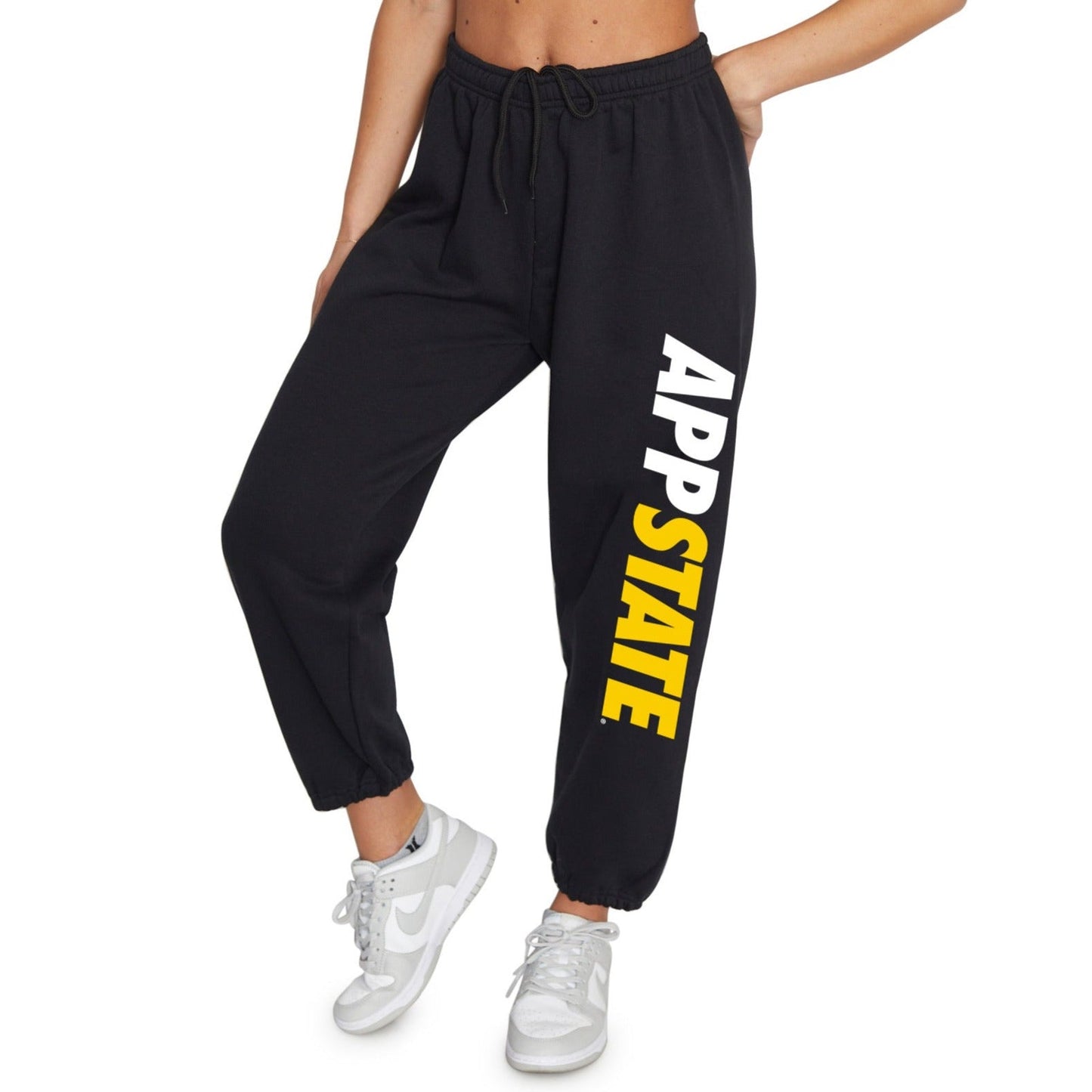 App State Everyday Black Womens Sweatpants Officially Licensed