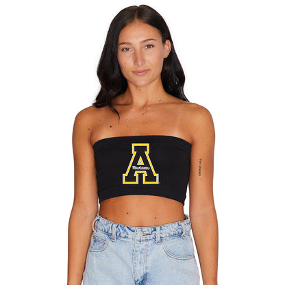 App State Black Womens Bandeau Top Officially Licensed