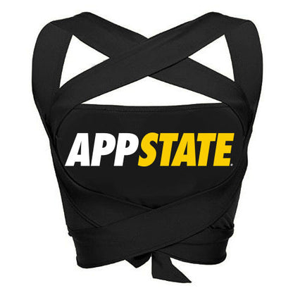 App State Black Multi Way Womens Bandeau Top Officially Licensed