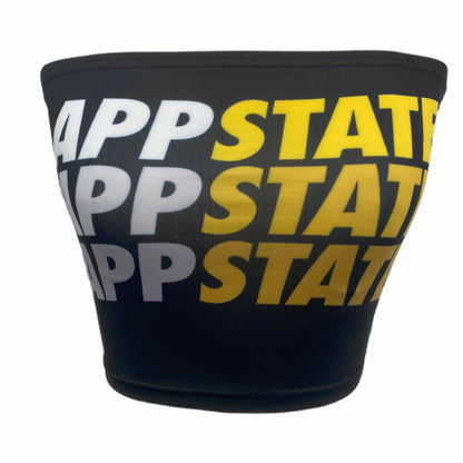 App State Black Womens Tube Top Officially Licensed