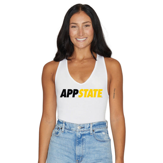 App State White Womens Bodysuit Officially Licensed