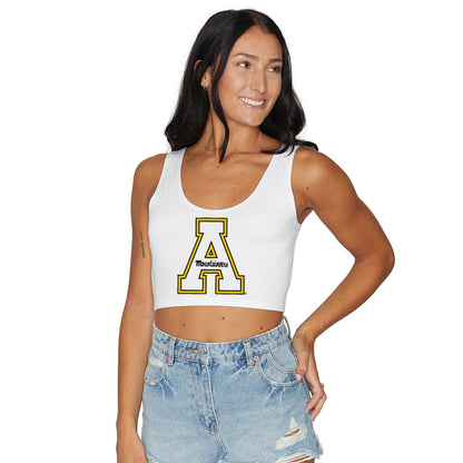App State Womens Crop Tank Top Top Officially Licensed