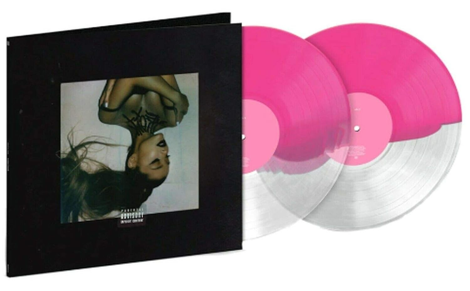 Ariana Grande Thank U, Next (Limited Edition, Pink & Clear Split Colored Vinyl) [Import] (2 Lp's) Vinyl Record