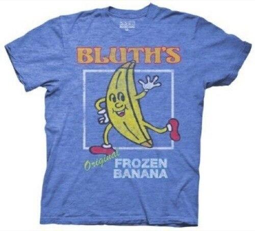 Arrested Development Distressed Bluth's Orignal Frozen Banana Mens T Shirt Blue