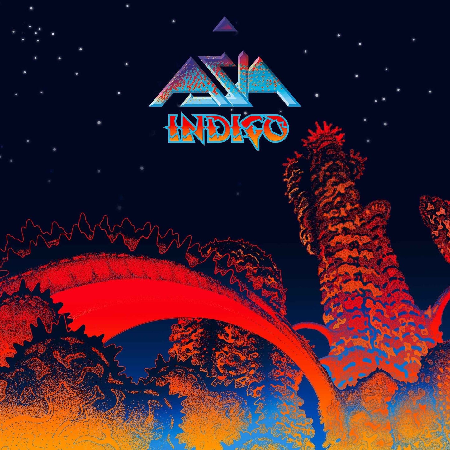 PRE-ORDER Asia - Indigo (Indie Exclusive) [Orange/Blue Splatter] [2LP] [Vinyl] Vinyl Record