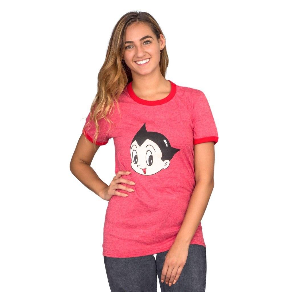 Astro Boy Scott Pilgrim vs. The World Heather Ringer T Shirt Red