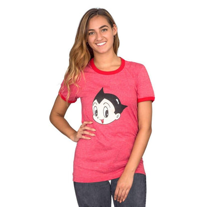 Astro Boy Scott Pilgrim vs. The World Heather Ringer T Shirt Red