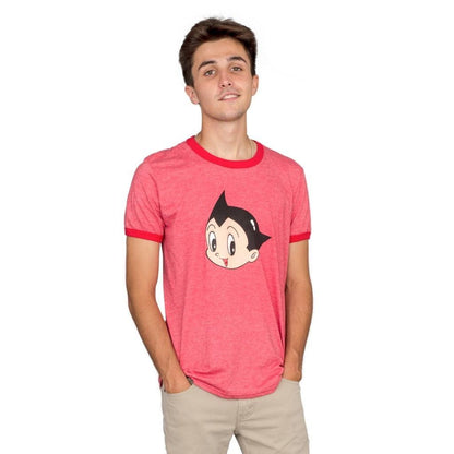 Astro Boy Scott Pilgrim vs. The World Heather Ringer T Shirt Red