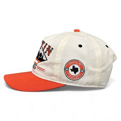 Austin Snapback Hat - The Silicon Hills (Cream/Burnt Orange)