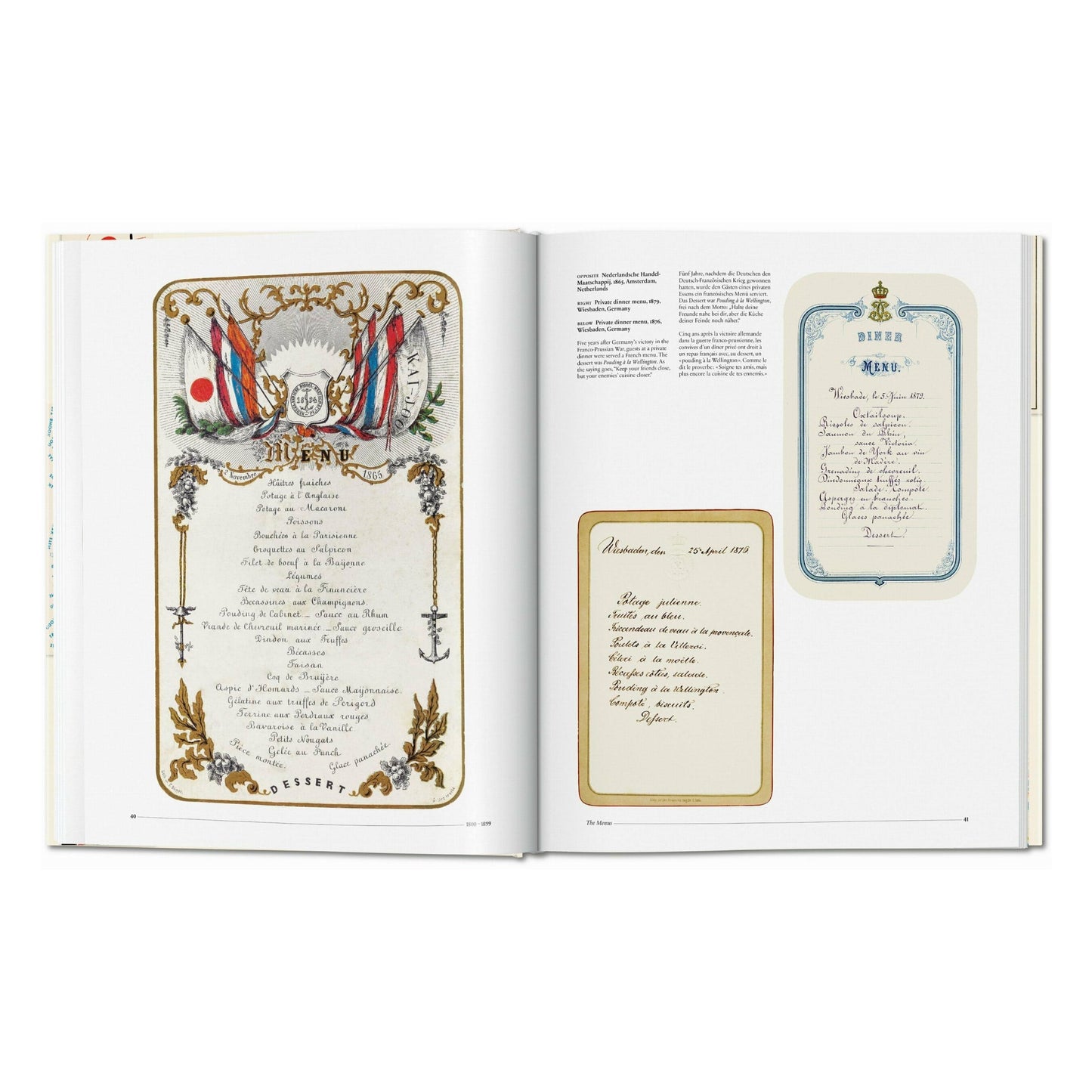 Menu Design in Europe (German, French, English) Book