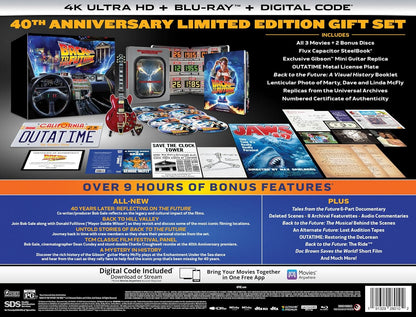 Back to the Future - 40th Anniversary Amazon Exclusive Trilogy Steelbook Giftset (4K UHD + Blu-ray + Digital)
