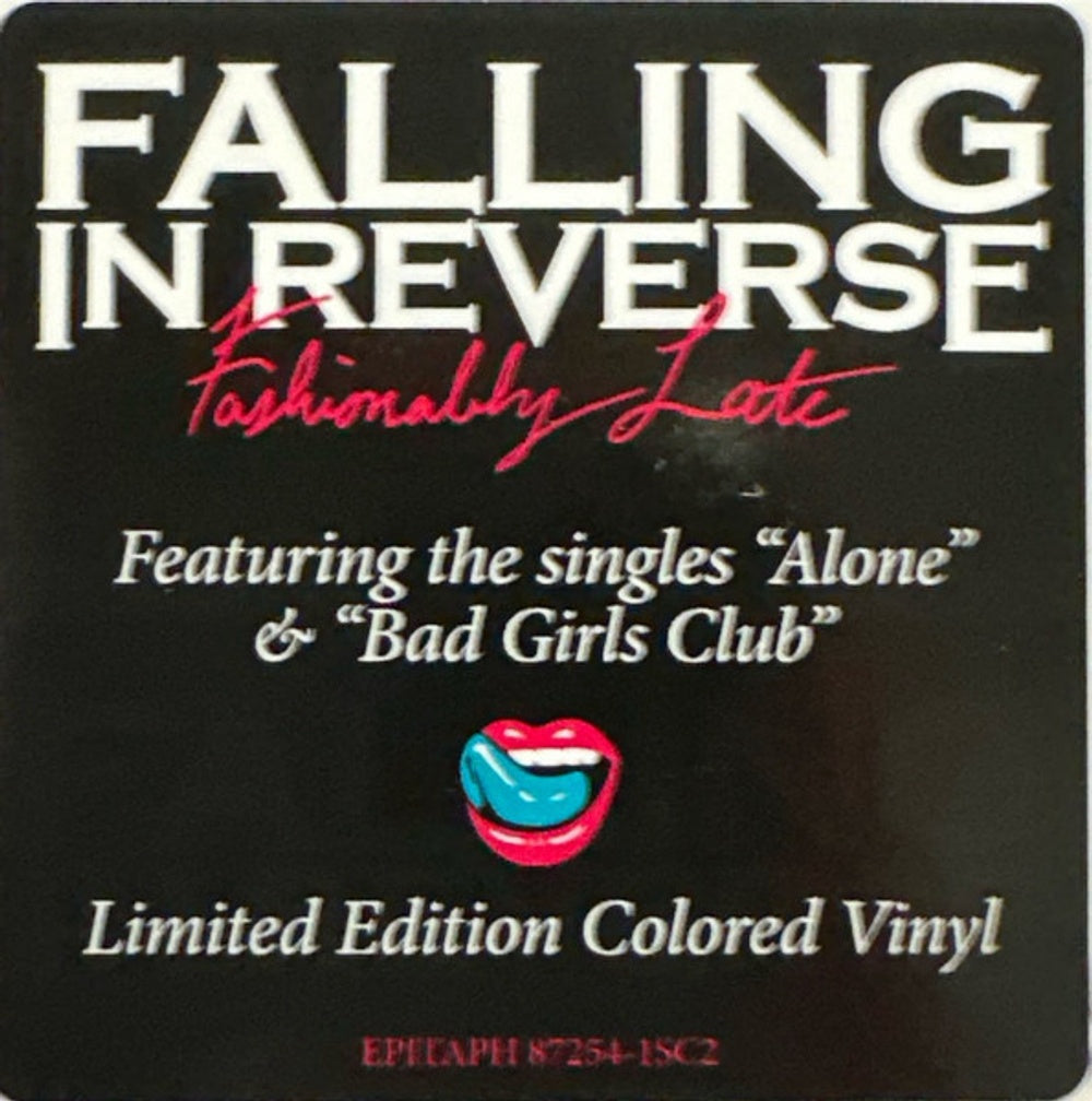 Falling In Reverse – Fashionably Late (LP Vinyl) Vinyl Record