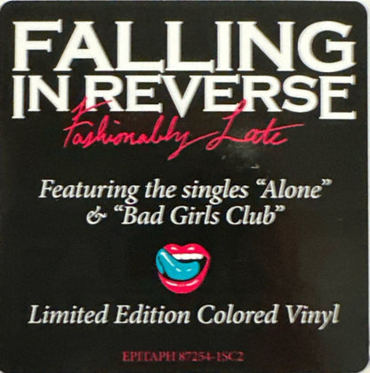 Falling In Reverse – Fashionably Late (LP Vinyl) Vinyl Record