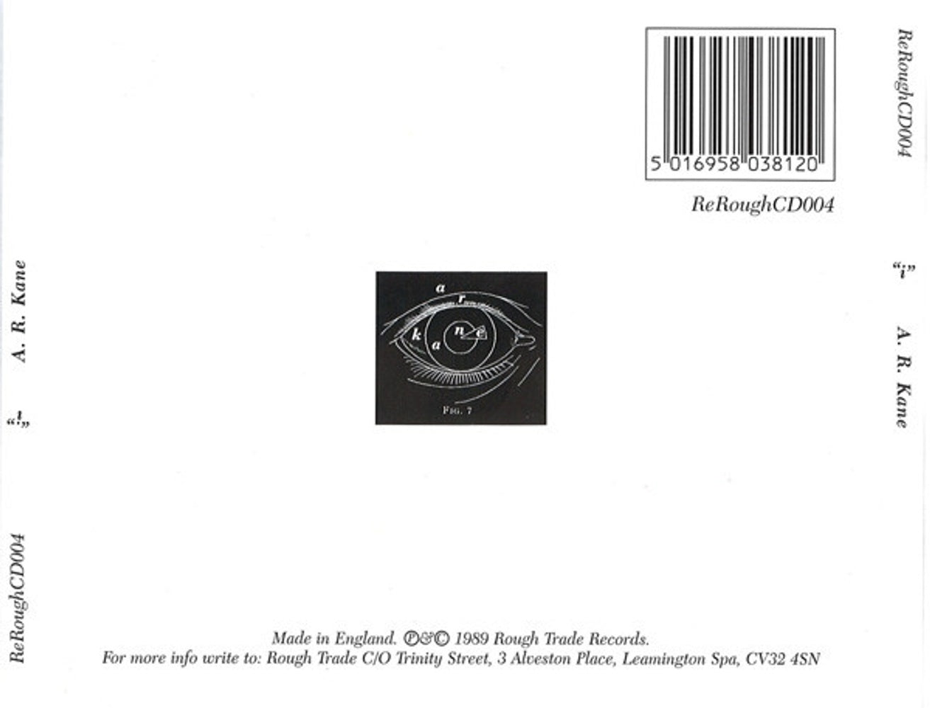 A R Kane – I Music CD