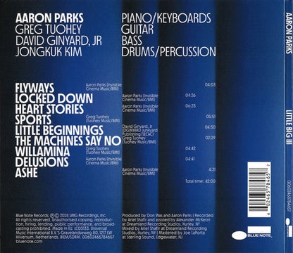 Aaron Parks – Little Big III Music CD