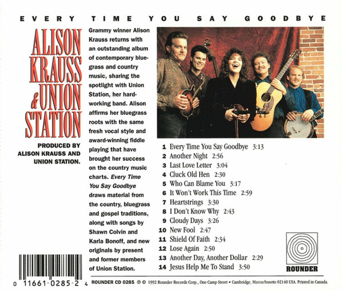 Alison Krauss & The Union Station – Every Time You Say Goodbye Music CD