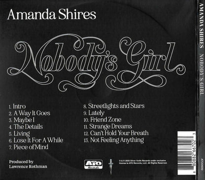 Amanda Shires – Nobody's Girl Music CD