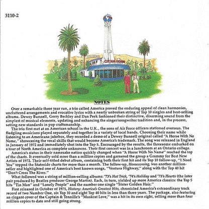 America – History-America's Greatest Hits Music CD