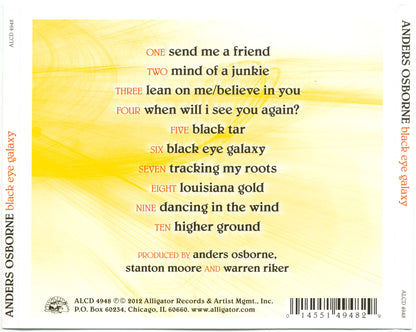 Anders Osborne – Black Eye Galaxy Music CD