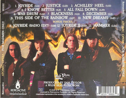 Atomic Opera – For Madmen Only Music CD