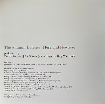 Autumn Defense – Here And Nowhere (LP Vinyl) Vinyl Record