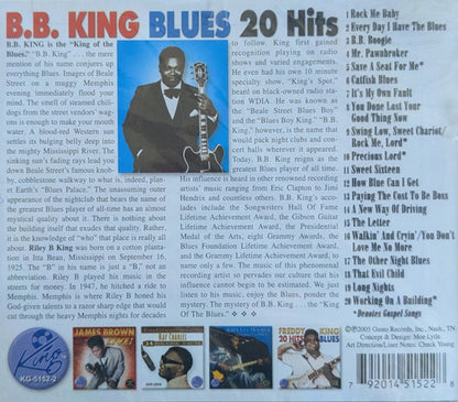B.B. King – Blues 20 Hits Music CD