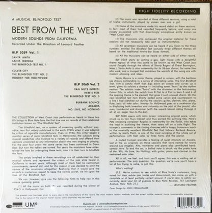 Best from the West - Modern Sounds from California, Vol 1 (LP Vinyl) Vinyl Record