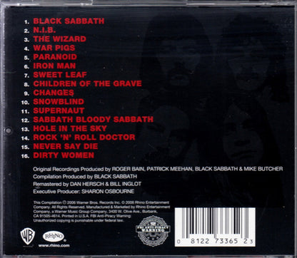Black Sabbath – Greatest Hits 1970-1978 Music CD