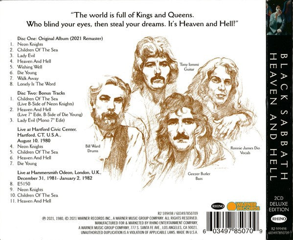 Black Sabbath – Heaven And Hell: Deluxe Edition (2-CD)