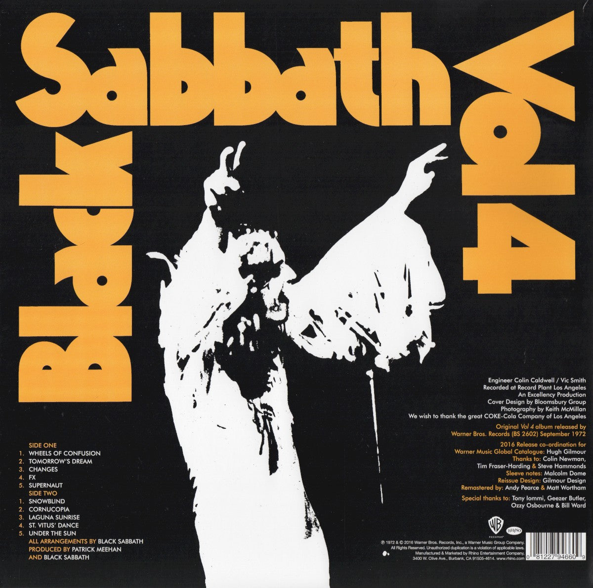 Black Sabbath – Vol. 4 (LP Vinyl) Vinyl Record