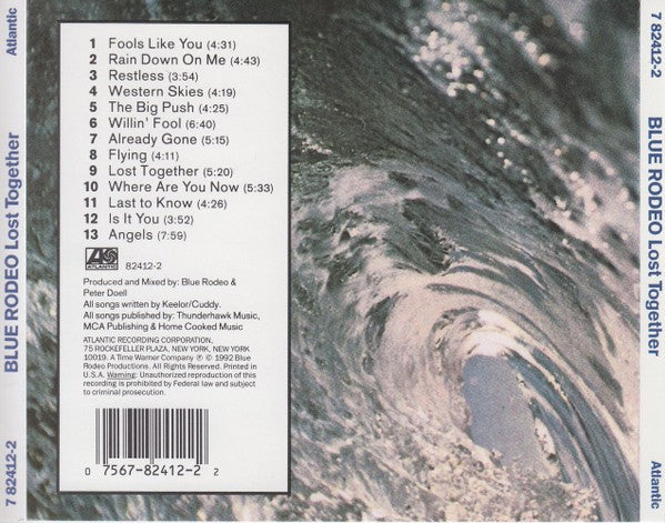 Blue Rodeo – Lost Together Music CD