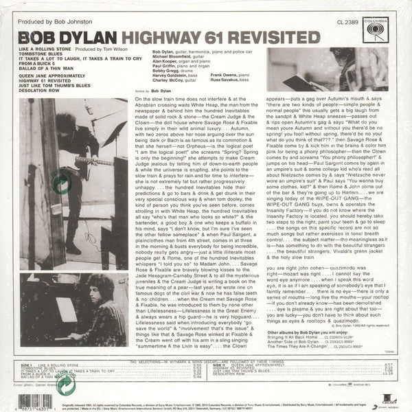 Bob Dylan – Highway 61 Revisited (LP Vinyl) Vinyl Record