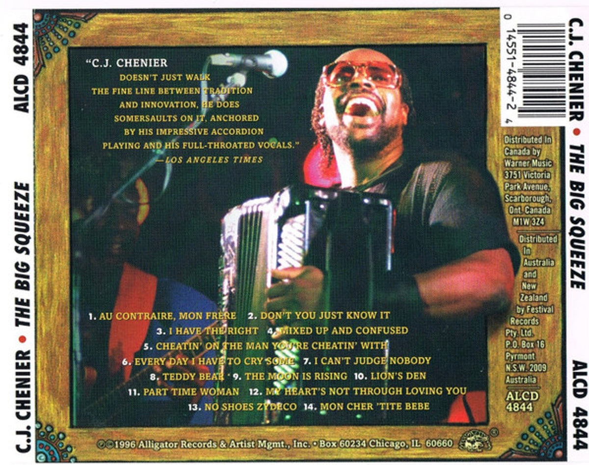 C.J. Chenier & The Red Hot Louisiana Band – Big Squeeze Music CD