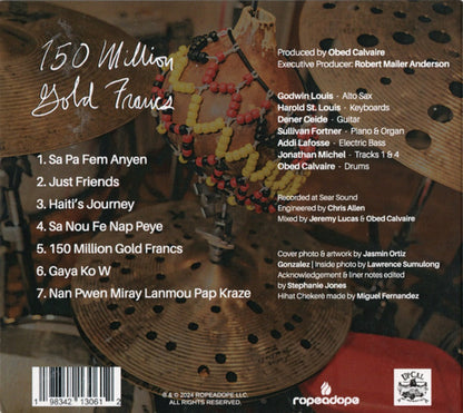Obed Calvaire – 150 Million Gold Francs Music CD