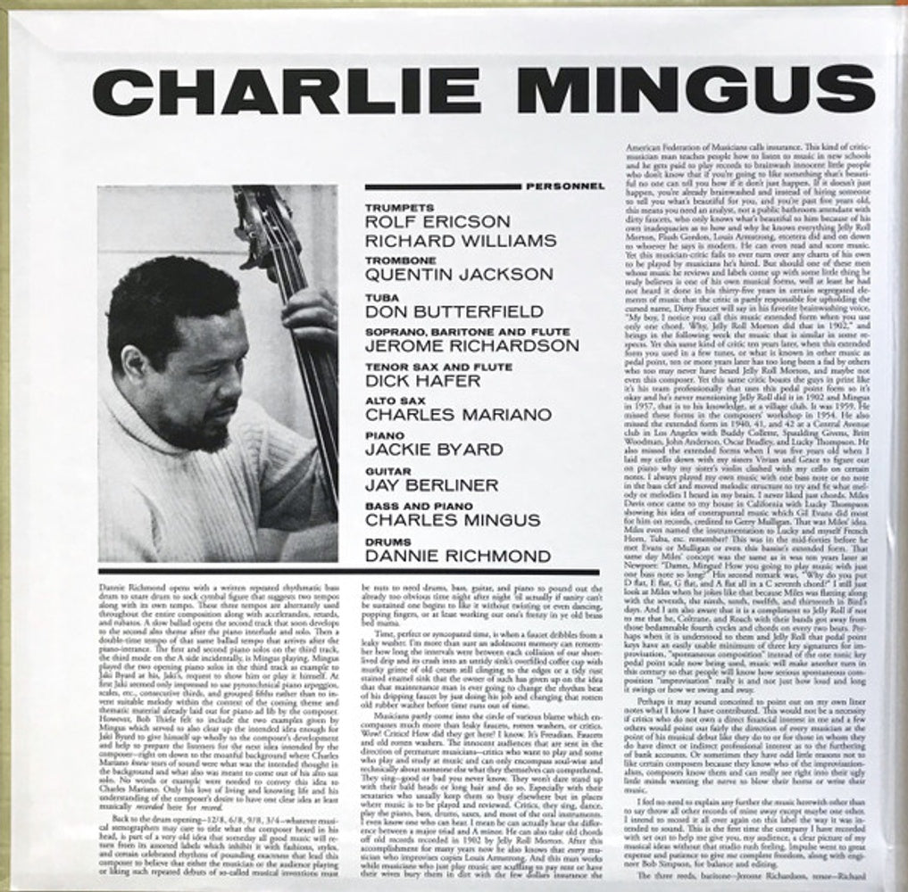 Charles Mingus – The Black Saint And The Sinner Lady (LP Vinyl) Vinyl Record