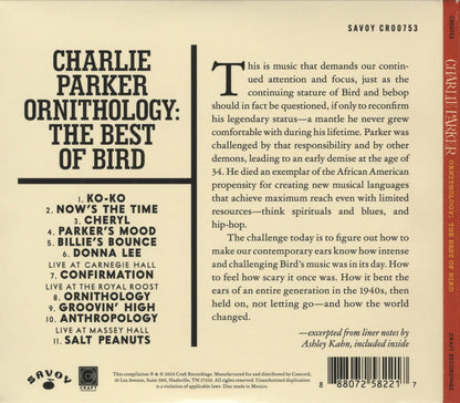 Charlie Parker – Ornithology: The Best Of Bird Music CD