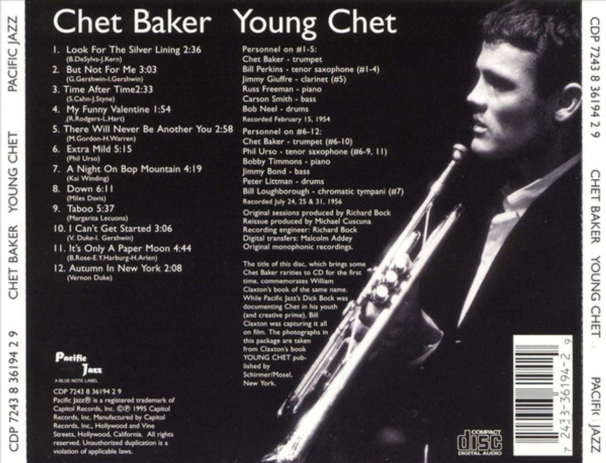Chet Baker – Young Chet Music CD