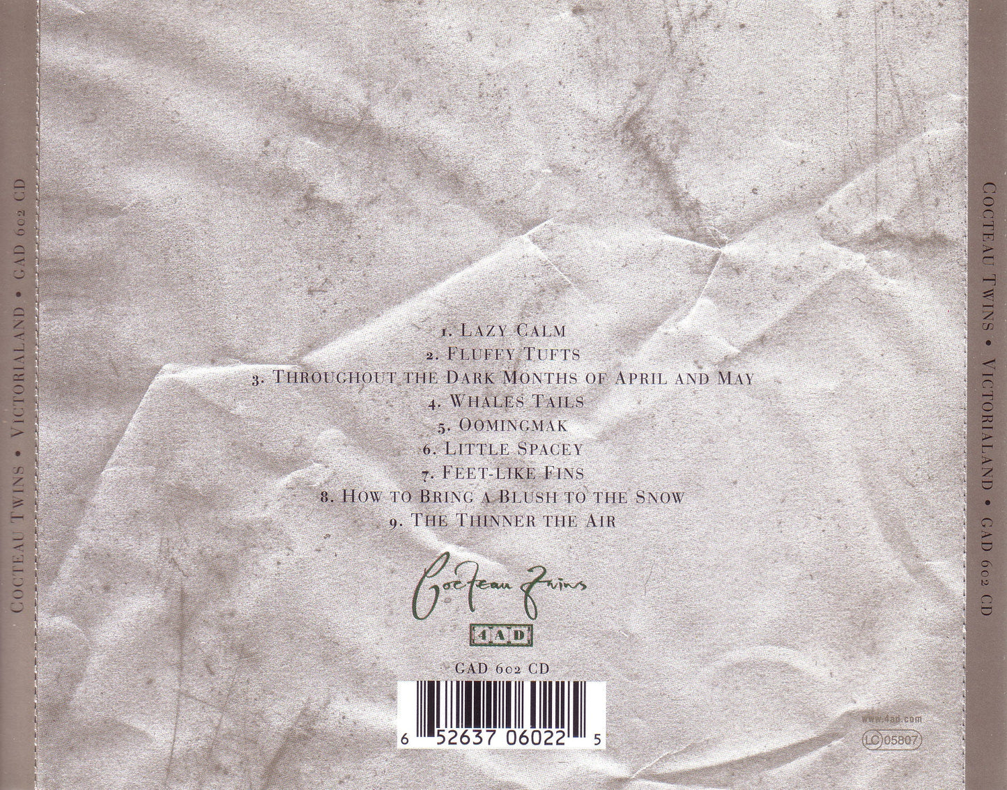 Cocteau Twins – Victorialand Music CD